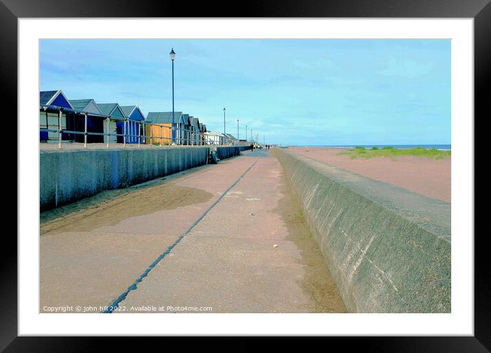 Promenade, Sutton on Sea, Lincolnshire. Framed Mounted Print by john hill