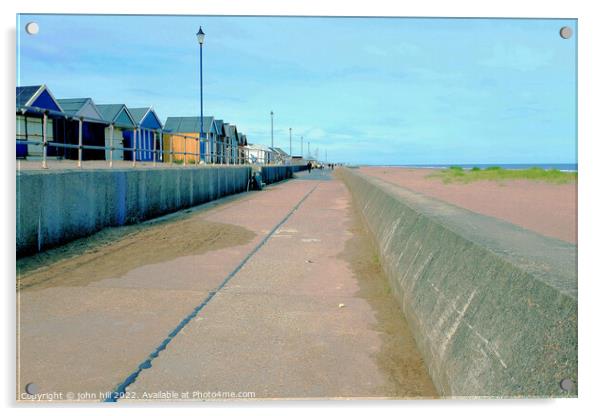 Promenade, Sutton on Sea, Lincolnshire. Acrylic by john hill