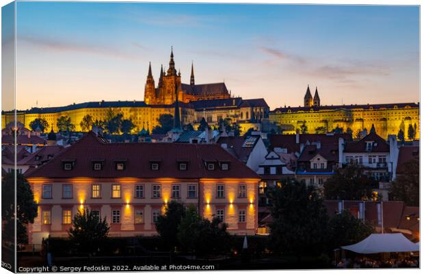St. Vitas Cathedral and Prague Castle. Czechia Canvas Print by Sergey Fedoskin