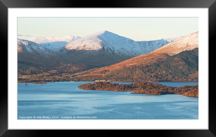 Lodge on Loch Lomond Framed Mounted Print by Kay Roxby
