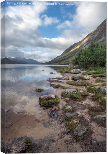 The beauty of Glen Etive Canvas Print by Kevin White