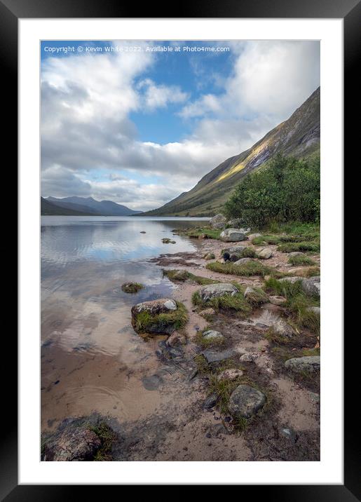 The beauty of Glen Etive Framed Mounted Print by Kevin White
