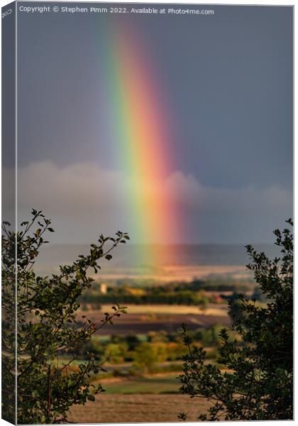 Rainbow Sky Canvas Print by Stephen Pimm