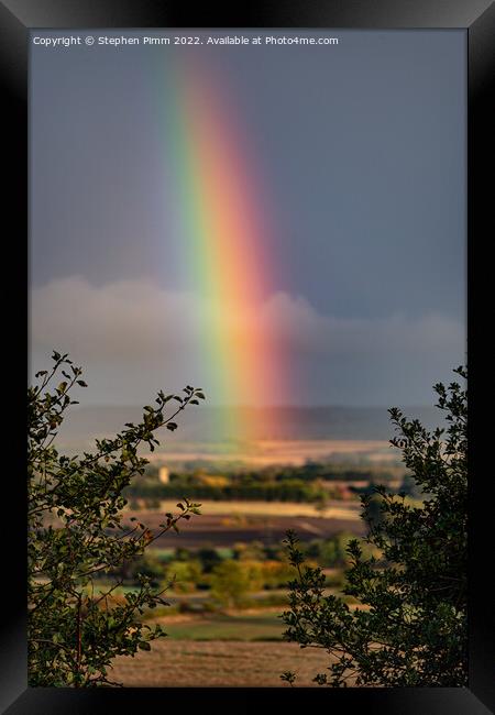 Rainbow Sky Framed Print by Stephen Pimm