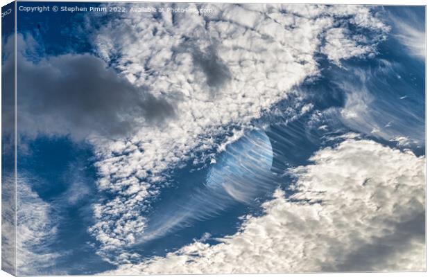 Moon Sky clouds Canvas Print by Stephen Pimm