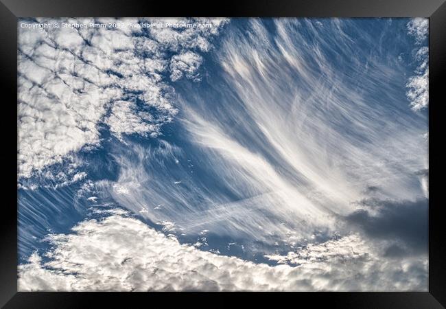 Sky with clouds Framed Print by Stephen Pimm