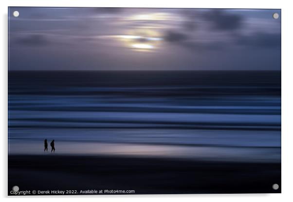 Cornish Seascape  Acrylic by Derek Hickey