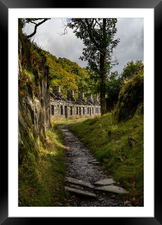 Anglesey Barracks, Dinorwig Quarry Framed Mounted Print by Liam Neon