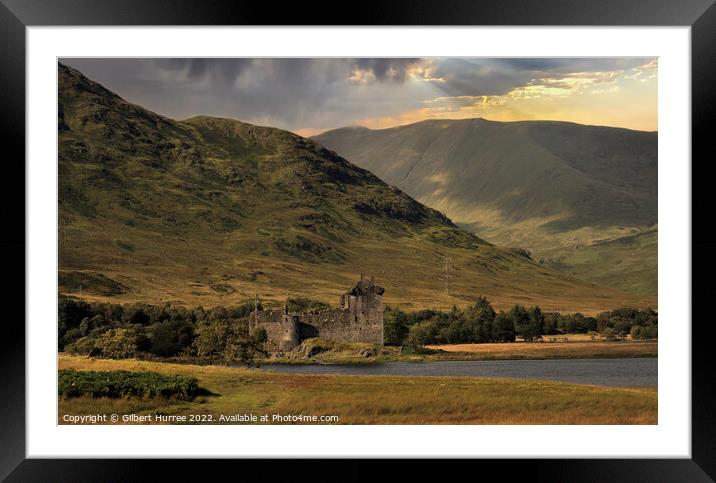 The Mystical Kilchurn Castle: A Scottish Tale Framed Mounted Print by Gilbert Hurree