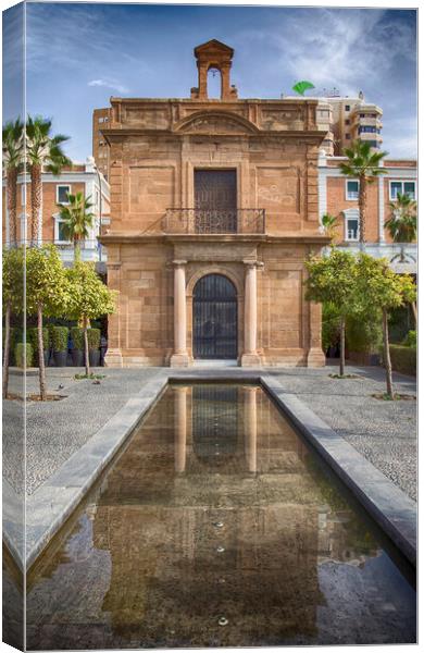 Chapel of the Port of Malaga  Canvas Print by Phil Clements