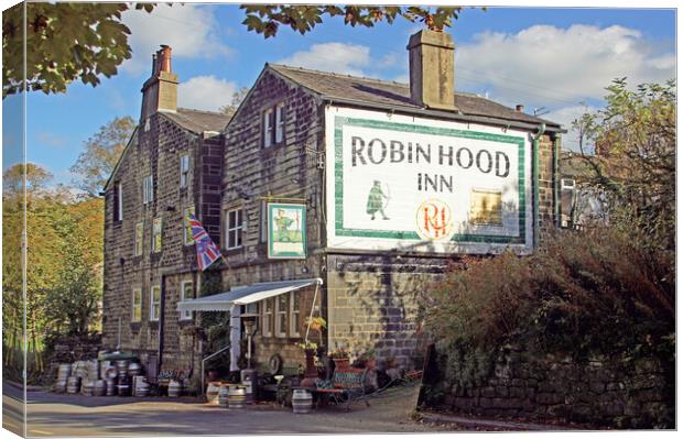 Robin Hood Inn, Cragg Vale, West Yorkshire. Canvas Print by David Birchall