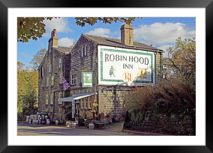 Robin Hood Inn, Cragg Vale, West Yorkshire. Framed Mounted Print by David Birchall