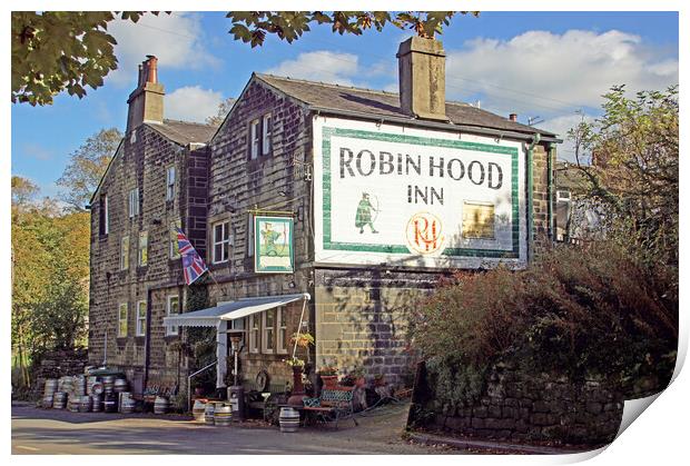 Robin Hood Inn, Cragg Vale, West Yorkshire. Print by David Birchall
