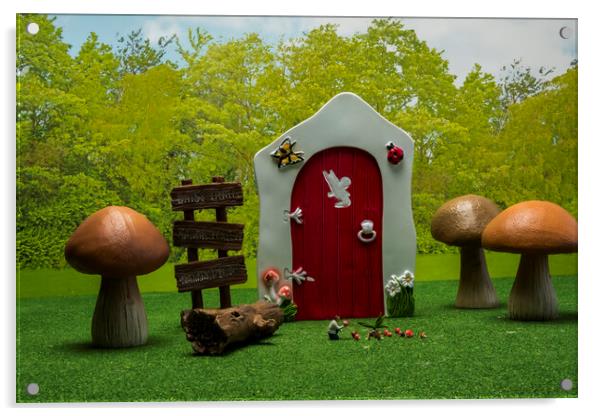 Enchanting Mushroom Forest Acrylic by Steve Purnell