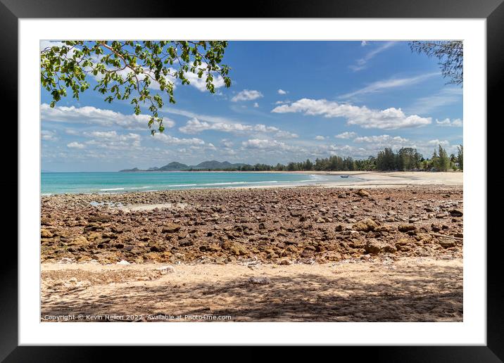 Rocky Point Beach, Prachuap Khiri Khan, Thailand Framed Mounted Print by Kevin Hellon