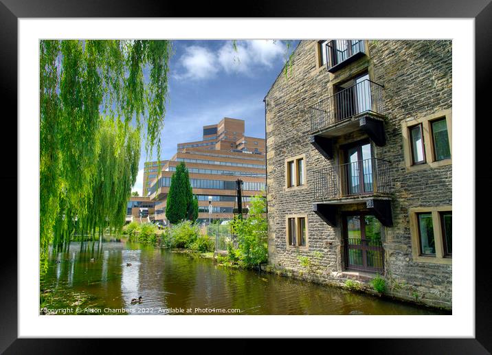 Huddersfield University  Framed Mounted Print by Alison Chambers