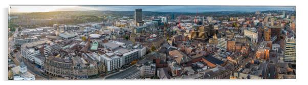 The City Of Sheffield Acrylic by Apollo Aerial Photography