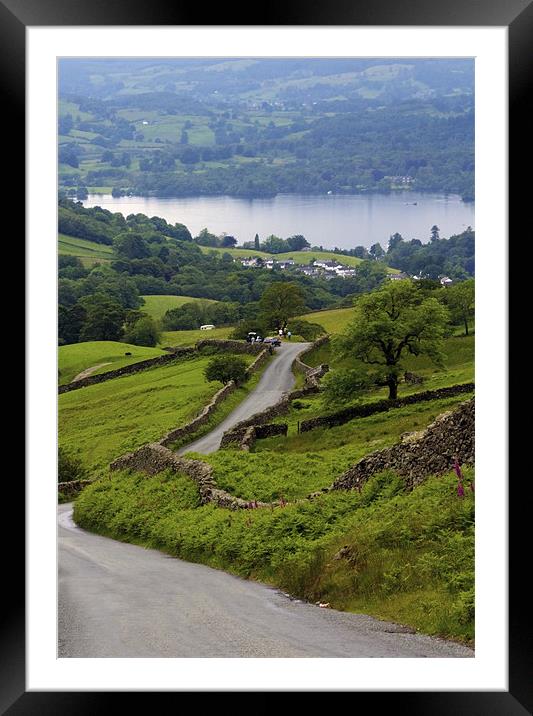 The way to Ambleside Framed Mounted Print by Tom Gomez
