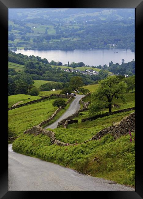 The way to Ambleside Framed Print by Tom Gomez