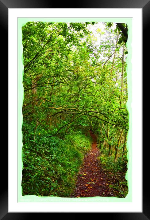The Road Less Travelled - Peak District Framed Mounted Print by Graham Lathbury