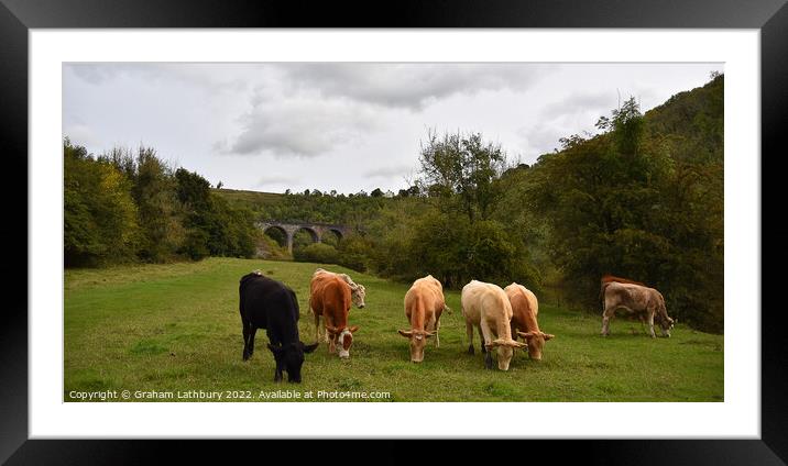 Headstone Viaduct - Monsal dale Framed Mounted Print by Graham Lathbury