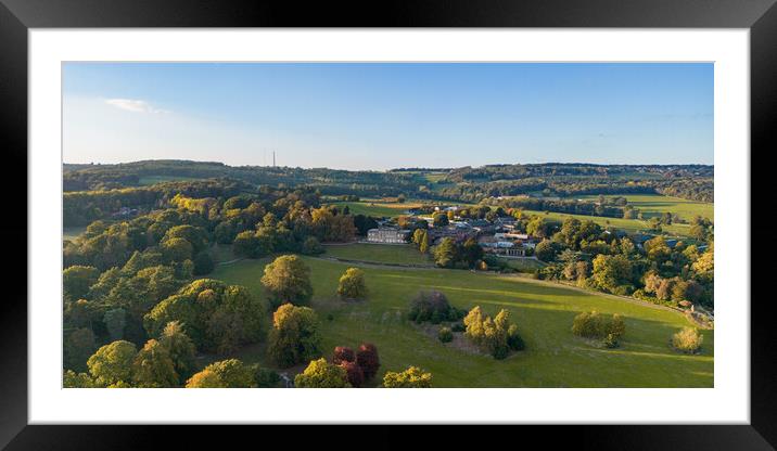 Cannon Hall and Grounds Framed Mounted Print by Apollo Aerial Photography