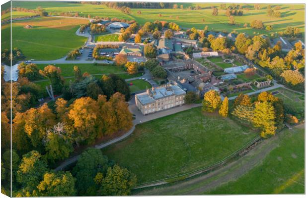 Cannon Hall From The Air Canvas Print by Apollo Aerial Photography