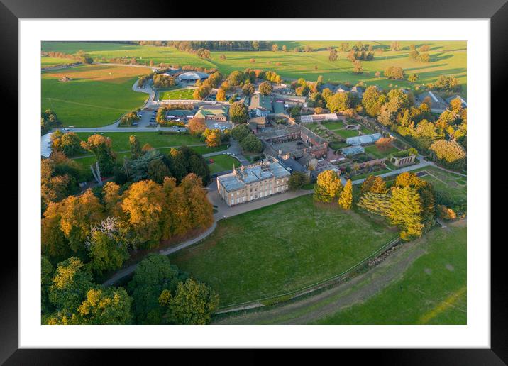 Cannon Hall From The Air Framed Mounted Print by Apollo Aerial Photography