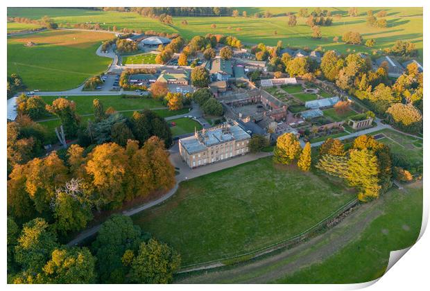 Cannon Hall From The Air Print by Apollo Aerial Photography