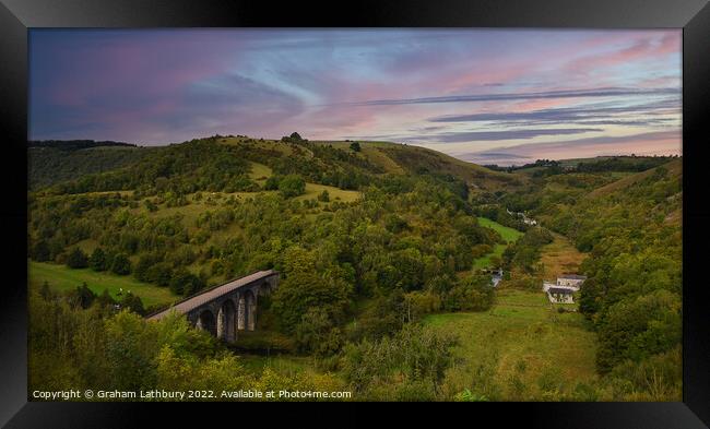 Headstone Viaduct - Monsal Framed Print by Graham Lathbury