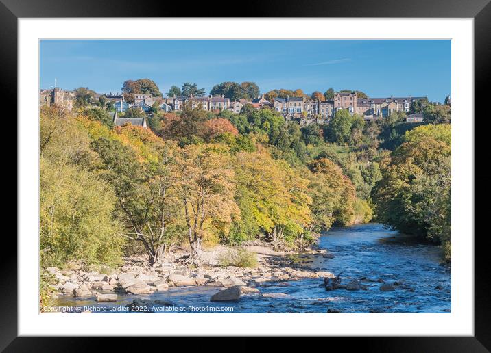 Maison Dieu, Richmond, North Yorkshire from the Falls  Framed Mounted Print by Richard Laidler