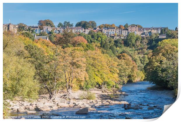 Maison Dieu, Richmond, North Yorkshire from the Falls  Print by Richard Laidler