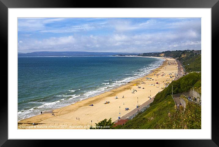 Bournemouth Beach Framed Mounted Print by Natalie Kinnear