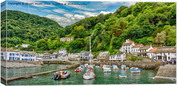 Lynmouth harbour Canvas Print by Stuart Wyatt