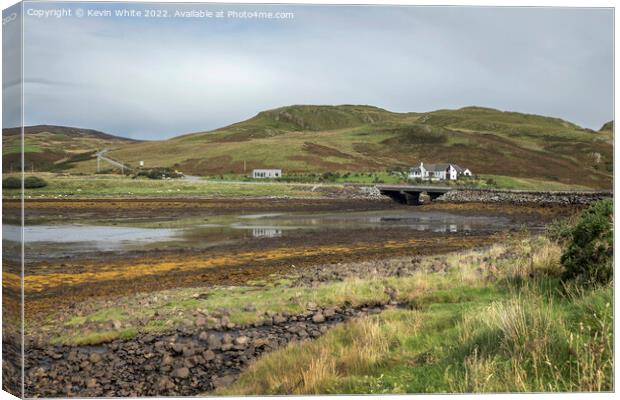 Struan on shores of Loch Beag Canvas Print by Kevin White