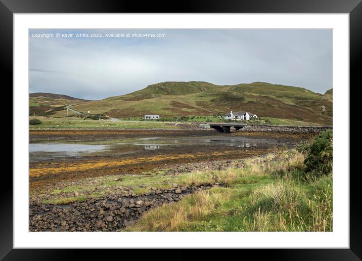 Struan on shores of Loch Beag Framed Mounted Print by Kevin White