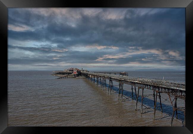 Rustic Beauty of Birnbeck Pier,Weston-Super-mare, Framed Print by kathy white