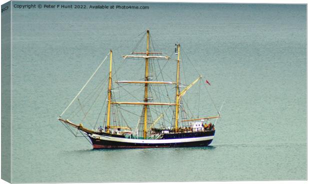 Tall Ship Pelican of London Canvas Print by Peter F Hunt