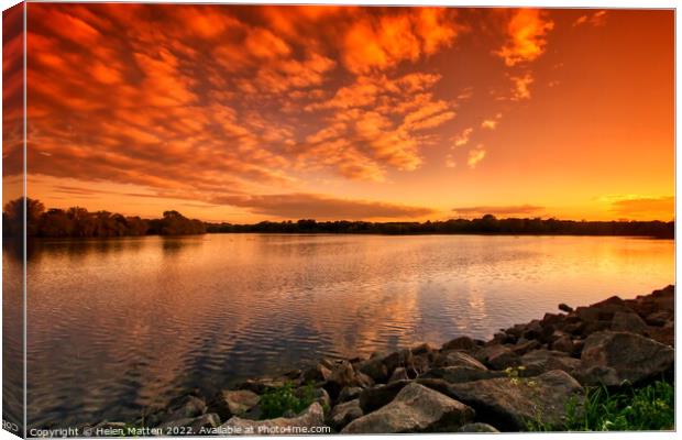 Serenity at Daventry Reservoir Canvas Print by Helkoryo Photography