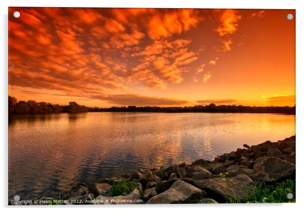 Serenity at Daventry Reservoir Acrylic by Helkoryo Photography