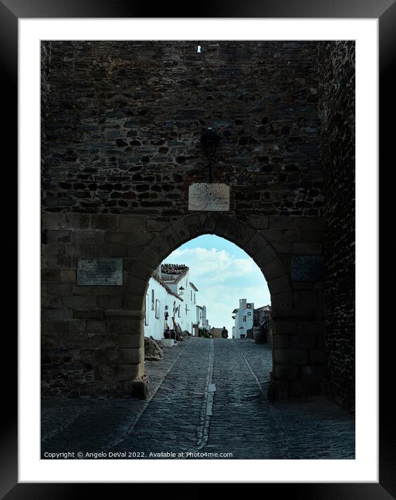 Reguengos de Monsaraz Castle Gate Framed Mounted Print by Angelo DeVal
