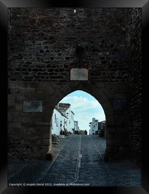 Reguengos de Monsaraz Castle Gate Framed Print by Angelo DeVal