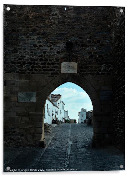 Reguengos de Monsaraz Castle Gate Acrylic by Angelo DeVal