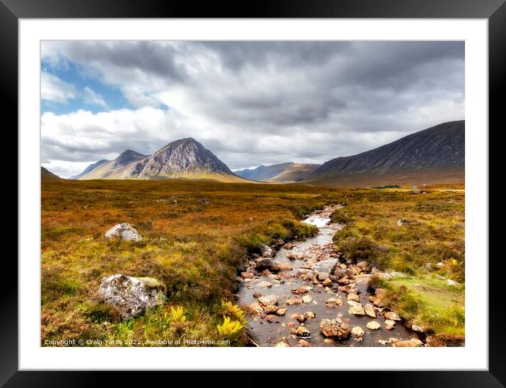 Glen Etive Scottish Highlands Framed Mounted Print by Craig Yates