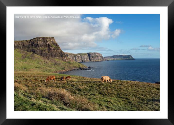 View from Neist Point Framed Mounted Print by Kevin White