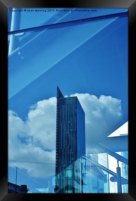 Beetham tower reflected. Framed Print by Sean Wareing