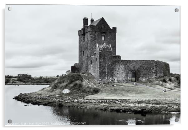 Dunguaire Castle, Galway, Ireland. Acrylic by jim Hamilton