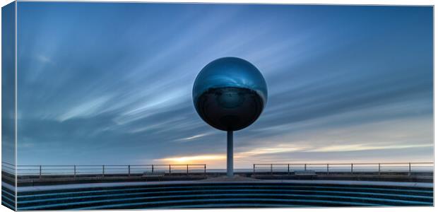 The Mirror Ball Blackpool Panoramic Canvas Print by Phil Durkin DPAGB BPE4