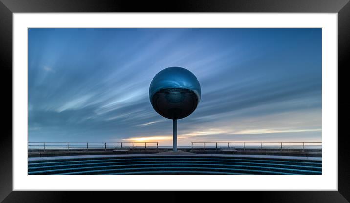 The Mirror Ball Blackpool Panoramic Framed Mounted Print by Phil Durkin DPAGB BPE4