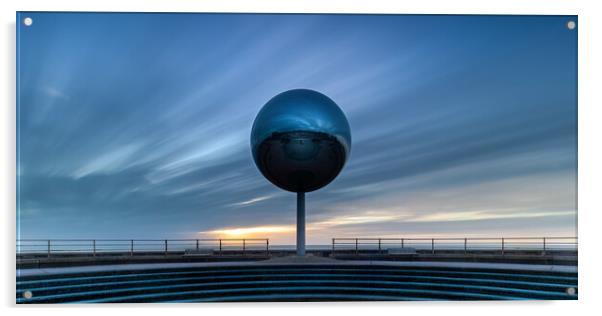 The Mirror Ball Blackpool Panoramic Acrylic by Phil Durkin DPAGB BPE4